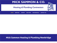 Tablet Screenshot of micksammonheatingandplumbing.ie
